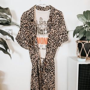 Woman’s Chiffon animal print cardigan